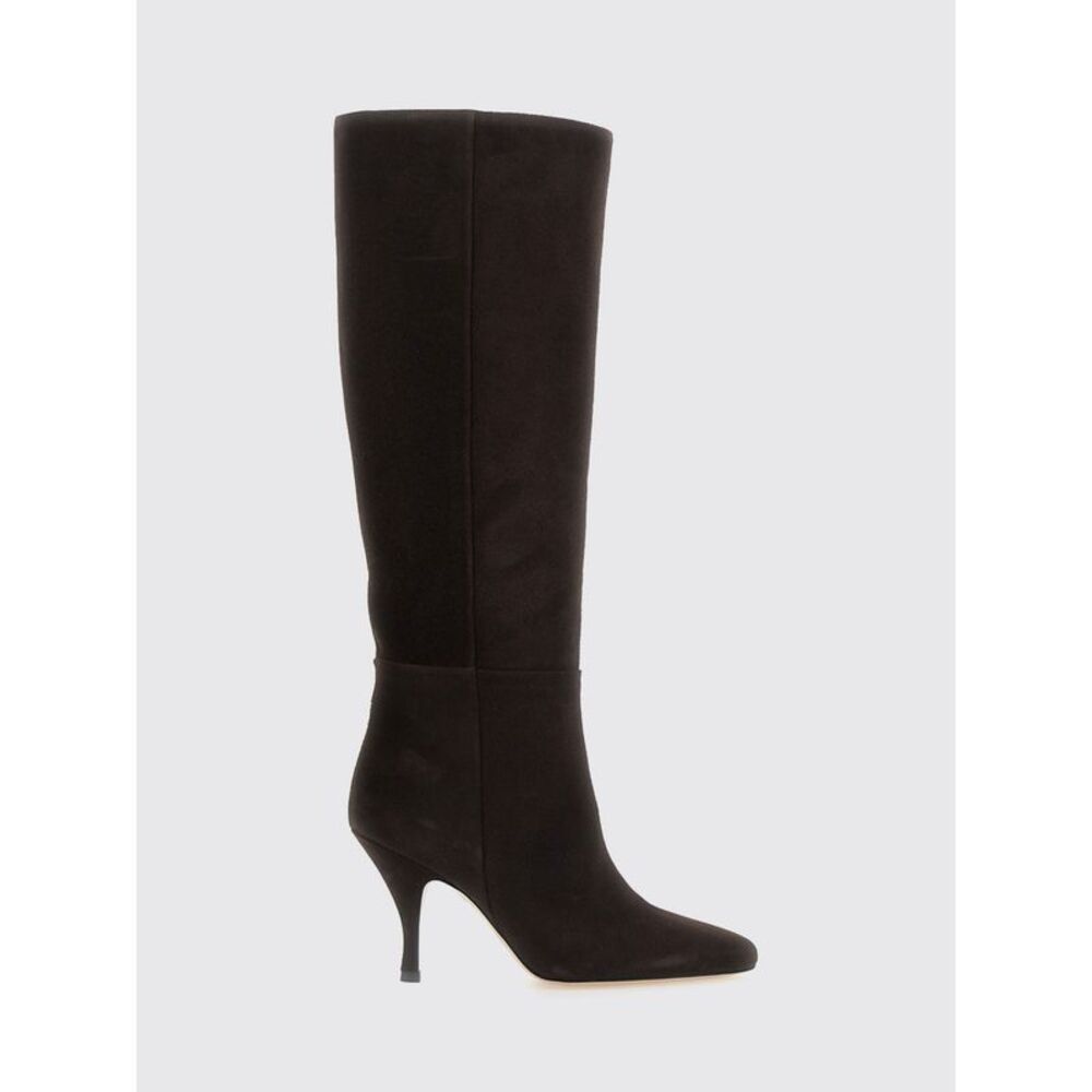 Semicouture Women Semicouture Suede Knee-High Boots With Stiletto Heel
